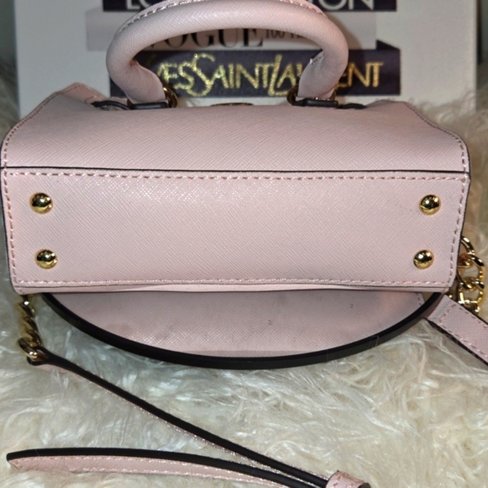 Michael Michael Kors Pink Saffiano Leather Mini Hamilton - Picture 10 of 10